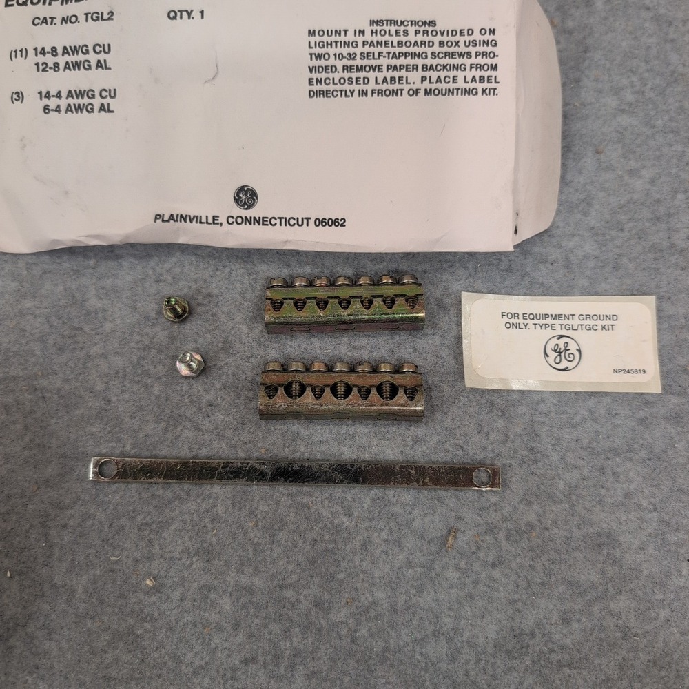 GE General Electric TGL2 Equipment Grounding Kit 75A702703P1 Lighting Panelboard - Picture 2 of 2